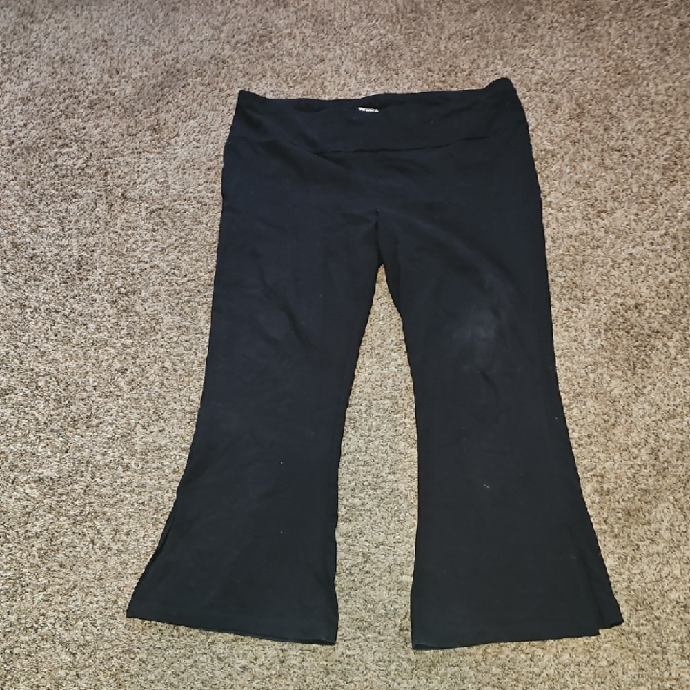 Terra&Sky Womens Flare Pants. Black. Plus Sz 3x- 24W-26W